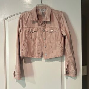 Pink jean jacket